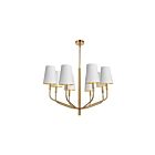 Dainolite ELN-368C-AGB-692 Eleanor 8-Lights 480W White LED Pendant