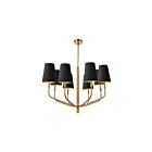 Dainolite ELN-368C-MB-698 Eleanor 8-Lights 480W Black LED Pendant