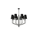 Dainolite ELN-368C-MB-797 Eleanor 8-Lights 480W Black LED Pendant