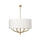 Dainolite ELN-388C-AGB-790 Eleanor 8-Lights 480W White Incandescent 1-tier Chandelier