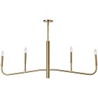 Dainolite ELN-484HC-AGB Eleanor 4-Lights 240W Aged Brass LED Chandelier