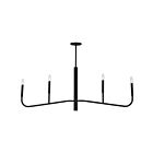 Dainolite ELN-484HC-MB Eleanor 4-Lights 240W Matte Black LED Chandelier