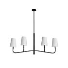 Dainolite ELN-534HC-MB-790 Eleanor 4-Lights 240W Black 1-Tier Chandelier