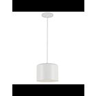 Dainolite Emilia EMI-81P-MW 1-Light Matte White 60W Incandescent Pendant