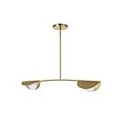 Dainolite EMM-342HP-AGB Emma 2-Lights 50W Aged Brass Pendant