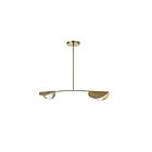 Dainolite EMM-342HP-AGB Emma 2-Lights 50W Aged Brass Pendant