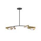 Dainolite EMM-414HP-MB-AGB Emma 4-Lights 100W Black Pendant