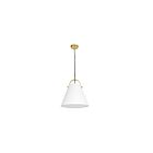 Dainolite EMP-111P-790-AGB Emperor 1-Light 60W Aged Brass Cord Pendant