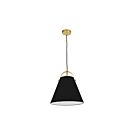 Dainolite EMP-111P-797-AGB Emperor 1-Light 60W Aged Brass Cord Pendant