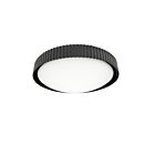Dainolite FBN-1840LEDFH-MB Fabiana 1-Light 37W Matte Black LED Flush Mount CCT Selectable