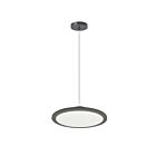 Dainolite FCA-1225LEDP-MB Franchesa 1-Light 25W Matte Black LED Pendant