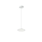 Dainolite FCA-714LEDP-MW Franchesa 1-Light 14W Matte White LED Pendant