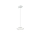 Dainolite FCA-714LEDP-MW Franchesa 1-Light 14W Matte White LED Pendant
