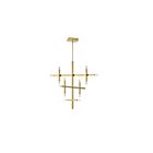 Dainolite FCS-3656C-AGB Francesca 14-Lights 56W Aged Brass LED Chandelier