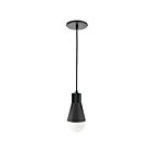 Dainolite FOR-51P-MB Fortuna 1-Light 60W Matte Black Pendant