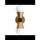 Dainolite FOR-72W-AGB-MB Fortuna 2-Lights 120W Aged Brass Incandescent Wall Sconce