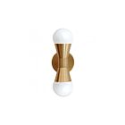 Dainolite FOR-72W-AGB Fortuna 2-Lights 120W Aged Brass Incandescent Wall Sconce