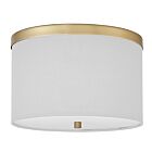 Dainolite FRD-122FH-AGB-WH Frederica 2-Lights 120W White LED Flush Mount