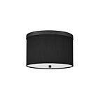 Dainolite FRD-122FH-MB-BK Frederica 2-Lights 120W Black LED Flush Mount
