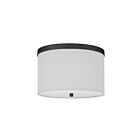 Dainolite FRD-122FH-MB-WH Frederica 2-Lights 120W White LED Flush Mount