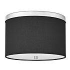 Dainolite FRD-122FH-PC-BK Frederica 2-Lights 120W Black LED Flush Mount