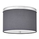 Dainolite FRD-122FH-PC-GRY Frederica 2-Lights 120W Grey LED Flush Mount