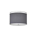 Dainolite FRD-122FH-PC-GRY Frederica 2-Lights 120W Grey LED Flush Mount