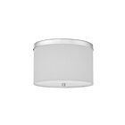 Dainolite FRD-122FH-PC-WH Frederica 2-Lights 120W White LED Flush Mount