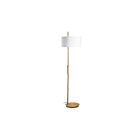 Dainolite FTG-622F-AGB-WH Fitzgerald 1-Light 100W Aged Brass Floor Lamp