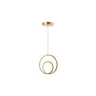 Dainolite GBL-1222LEDP-AGB Gabriel 20W Aged Brass LED Pendant