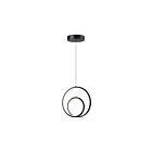 Dainolite GBL-1222LEDP-MB Gabriel 20W Matte Black LED Pendant