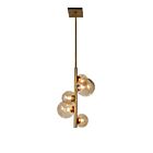 Dainolite GLA-175P-VB Glasglow 5-Lights 125W vintage Bronze LED Rod Pendant
