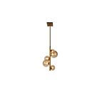 Dainolite GLA-175P-VB Glasglow 5-Lights 125W vintage Bronze LED Rod Pendant