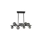 Dainolite GLA-3110HP-MB Glasgow 10-Lights 250W Matte Black Rod Pendant