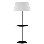 Dainolite GTC-R641F-MB-WH Gretchen 150W Matte Black LED Floor Lamp