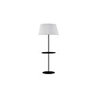 Dainolite GTC-R641F-MB-WH Gretchen 150W Matte Black LED Floor Lamp