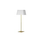 Dainolite GTC-S631F-AGB-WH Gretchen 100W Aged Brass LED Floor Lamp