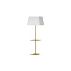 Dainolite GTC-S641F-AGB-WH Gretchen 150W Aged Brass LED Floor Lamp