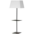 Dainolite GTC-S641F-MB-WH Gretchen 150W Matte Black LED Floor Lamp