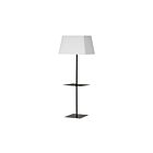 Dainolite GTC-S641F-MB-WH Gretchen 150W Matte Black LED Floor Lamp