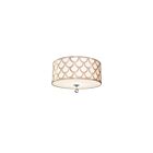 Dainolite HAN-184FH-PC-WG Hannah 4-Lights 240W Winter Gold LED Flush Mount