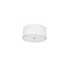 Dainolite HEL-163FH-PC-WH Helena 3-Lights 120W Polished Chrome Incandescent Flush Mount