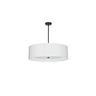 Dainolite HEL-304P-MB-WH Helena 4-Lights 240W Matte Black LED Pendant