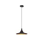 Dainolite HKI-141P-BK Helsinki 1-Light 60W Matte Black LED Cord Pendant
