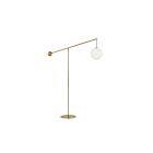 Dainolite HOL-1061F-AGB Holly 1-Light 60W Aged Brass Floor Lamp