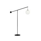 Dainolite HOL-1061F-MB Holly 1-Light 60W Matte Black Floor Lamp