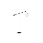 Dainolite HOL-1061F-MB Holly 1-Light 60W Matte Black Floor Lamp