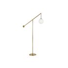 Dainolite HOL-661F-AGB Holly 1-Light 60W Aged Brass Floor Lamp