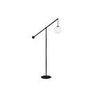 Dainolite HOL-661F-MB Holly 1-Light 60W Matte Black Floor Lamp