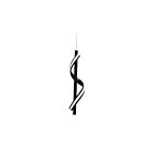 Dainolite JTN-178LEDP-MB Justine 1-Light 8W Matte Black Cord Pendant